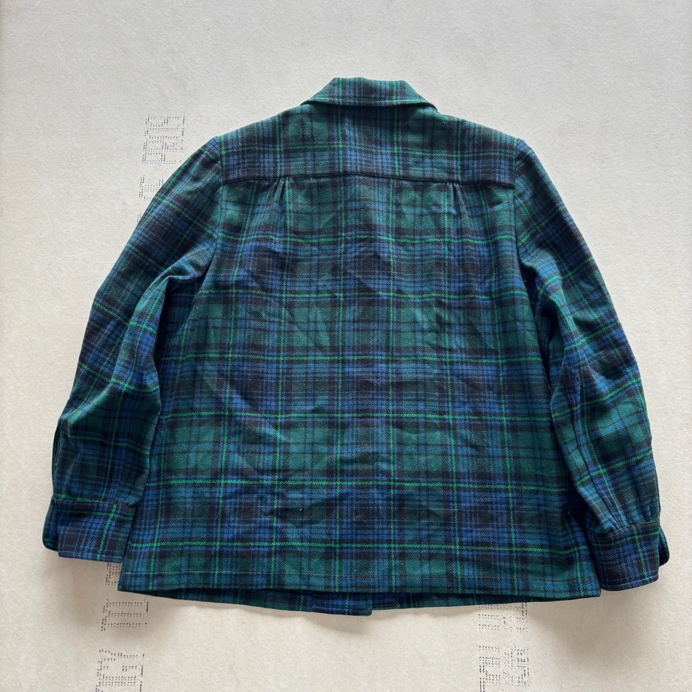 1940s/50's Pendleton‎ Pure Wool Plaid Shirt Jacket '49er - Picture 3 of 5